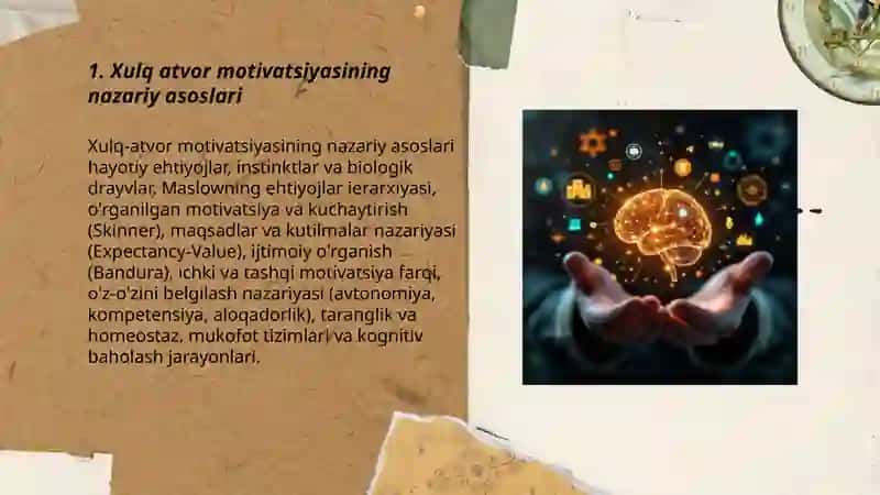 Xulq atvor va faoliyat motivatsiyalari 3