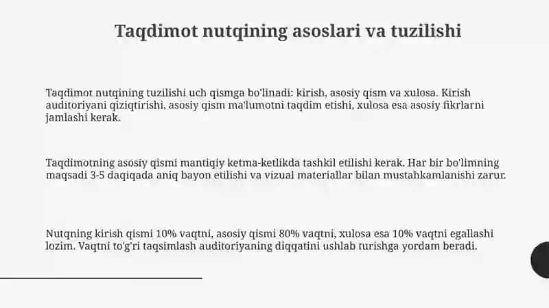 Taqdimot nutqi 3