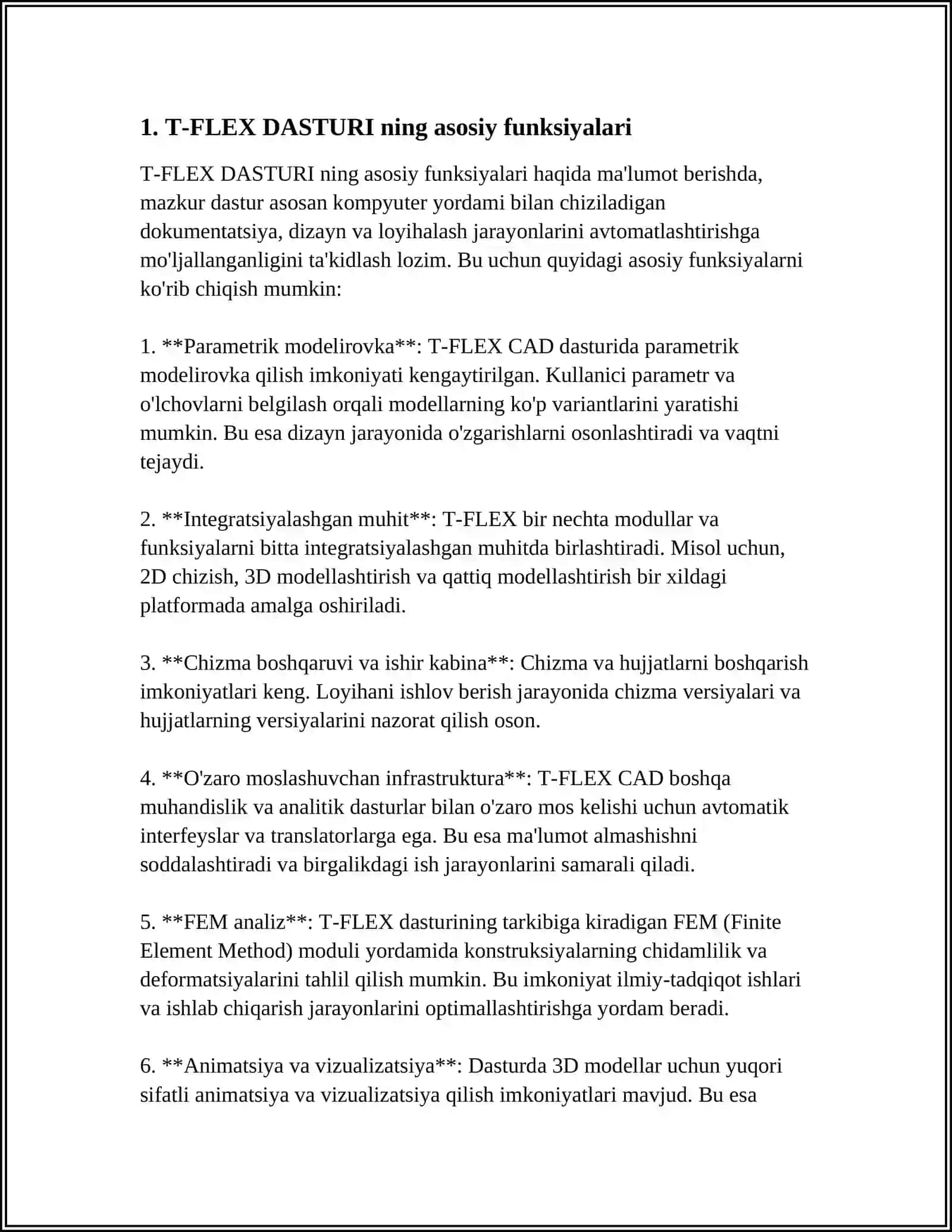 T-FLEX DASTURI 3