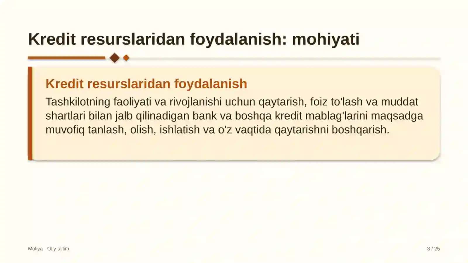 Asalarichilikda kredit resurslaridan foydalanish 3