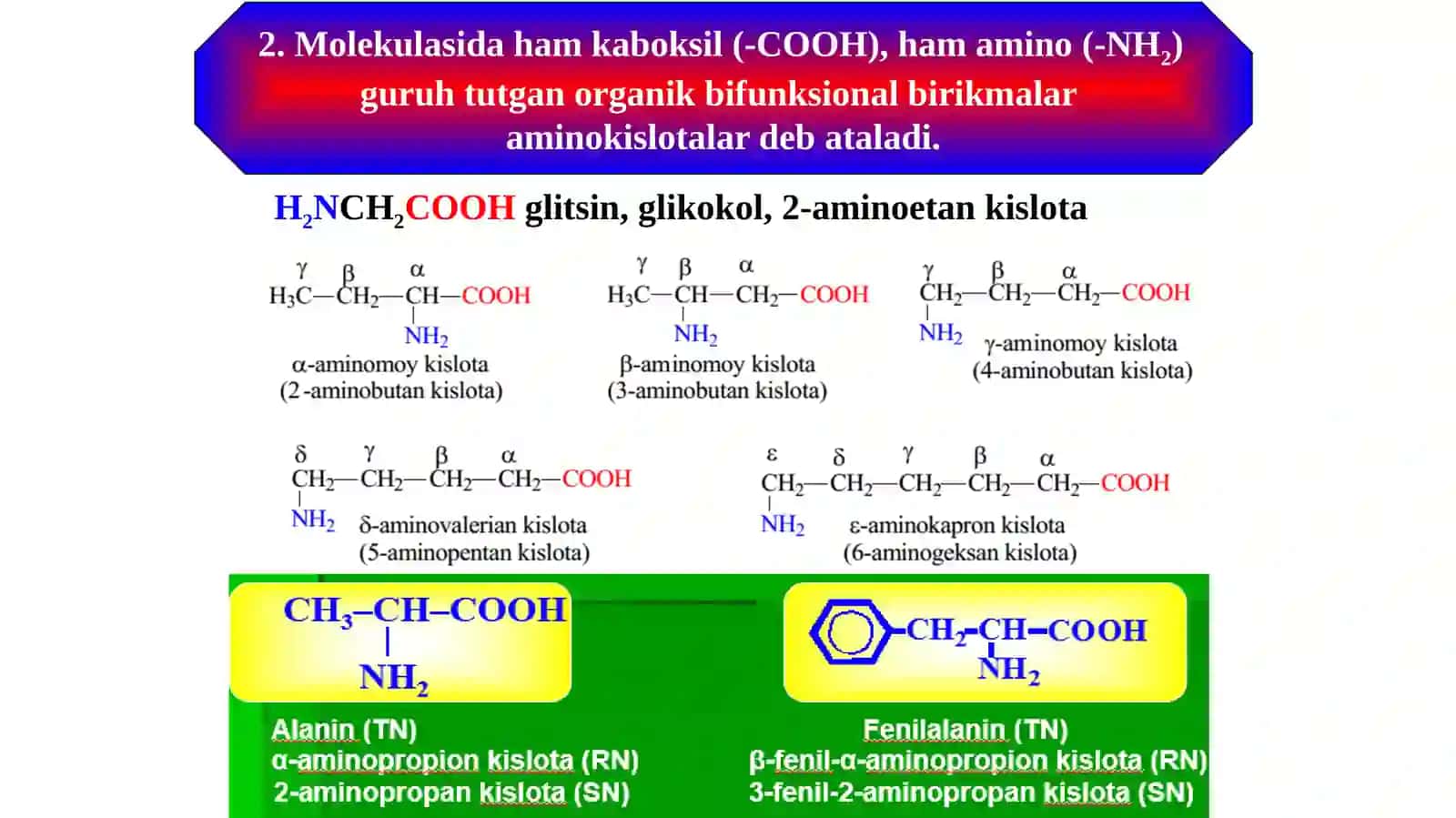 Aminokislotalarvapeptidbog‘lar 3