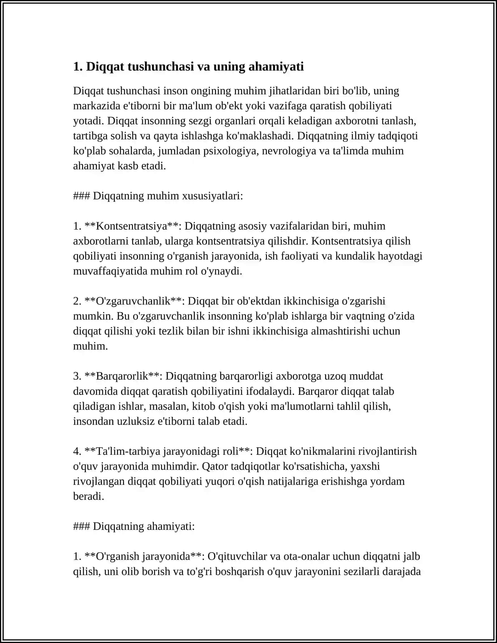 DIQQAT TURLARI VA UNING XUSUSIYATLARI 3