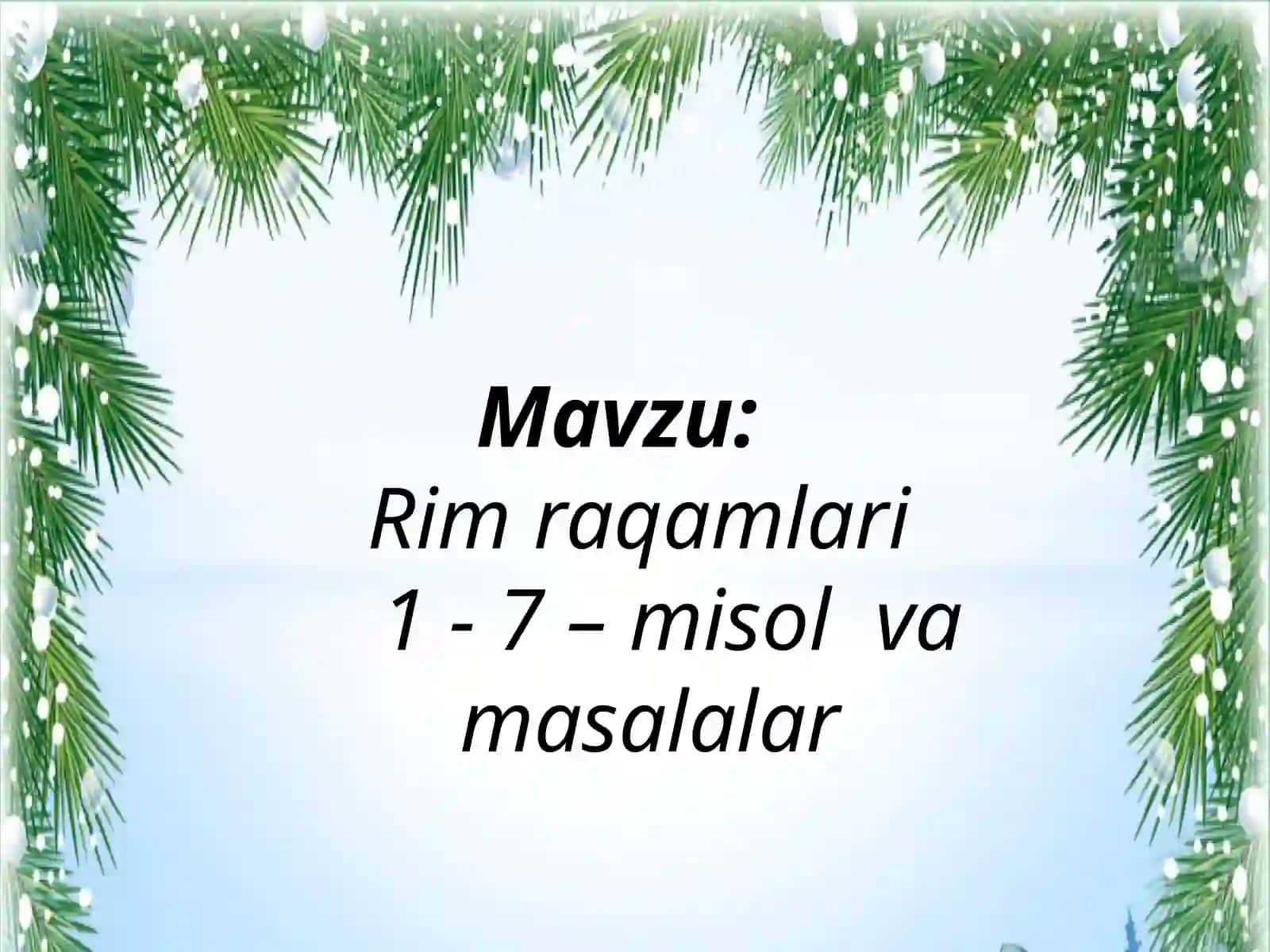 Rimraqamlari ta'limi 3