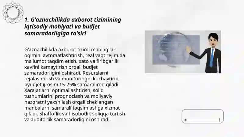 G'aznachilikda axborot tizimining zarurligi iqtisodiy mohiyati va vazifalari 3