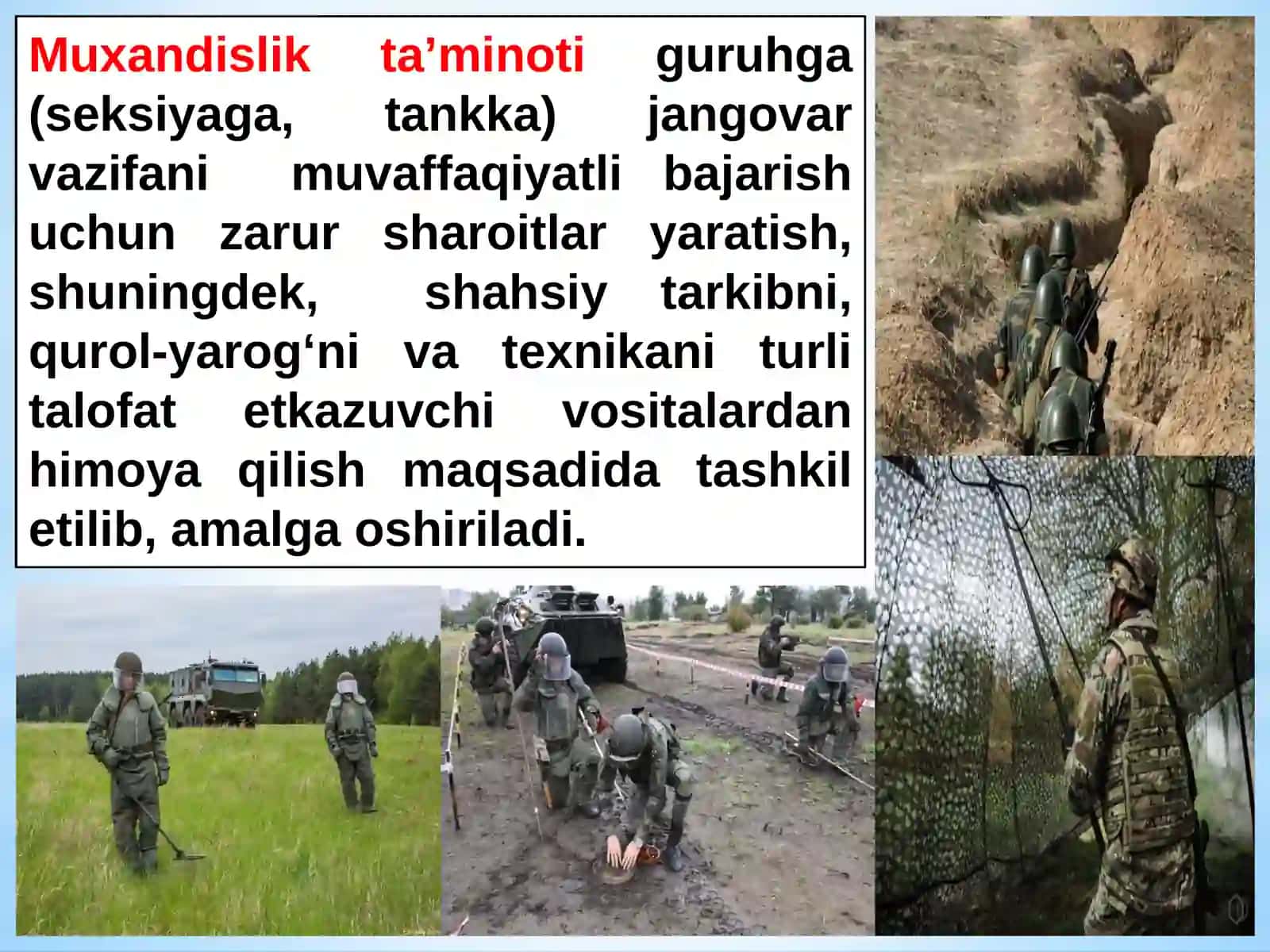 Muhandislik jihozlanish va pozitsiyalarni niqoblash 3
