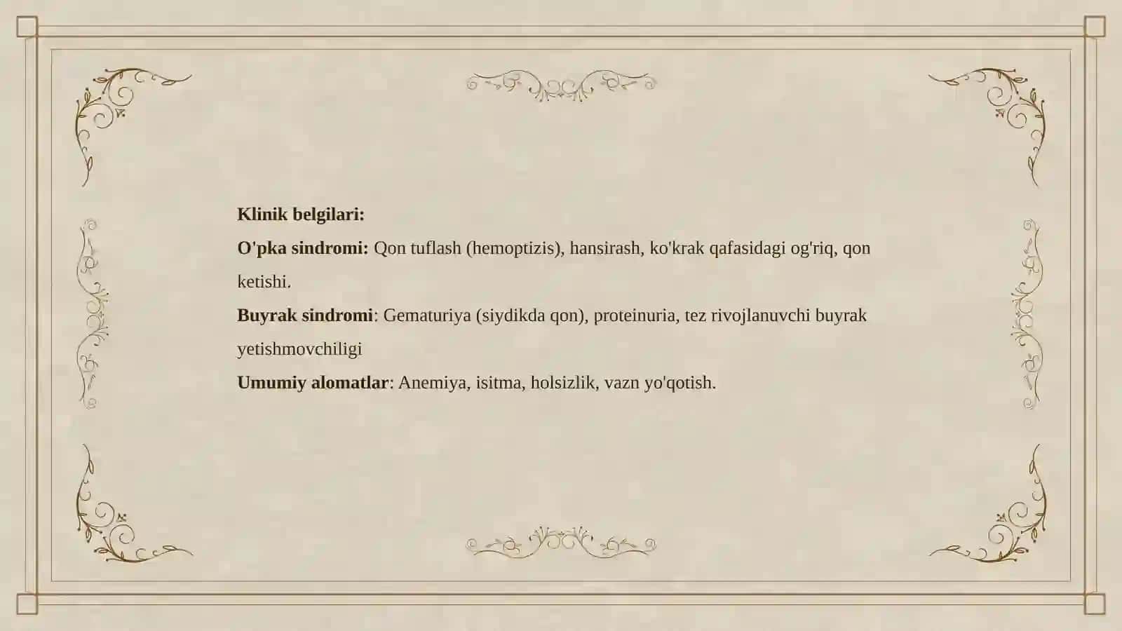Gudpaschersindromi va Alportsindromi 3