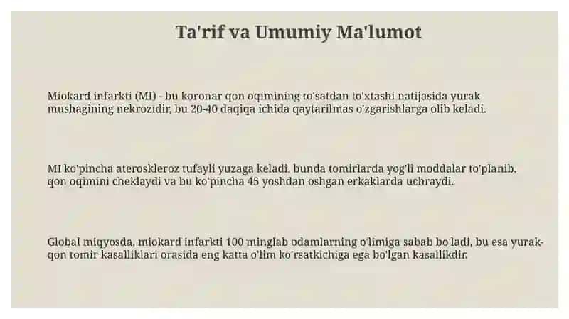Miokard infarkti erta va kechki asoratlari 3