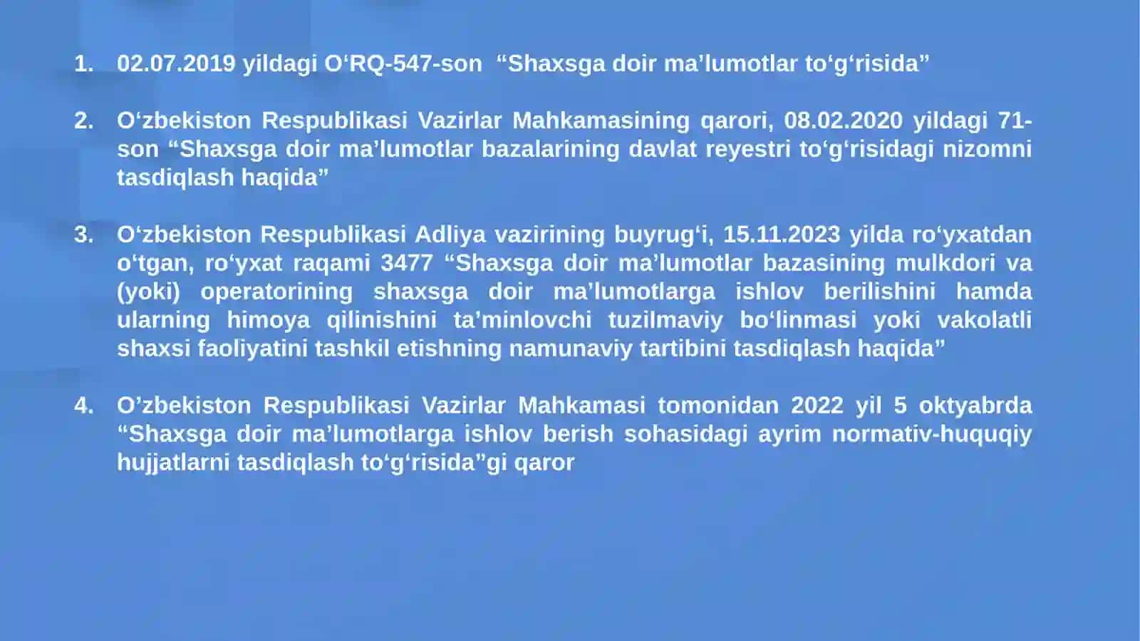 Shaxsga doir ma’lumotlar va ularni huquqiy himoya qilish 3