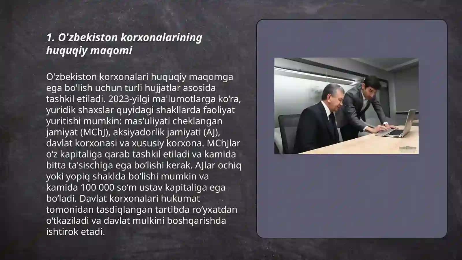 O’zbekiston korxonalar to’g’risidagi qonunlar 3