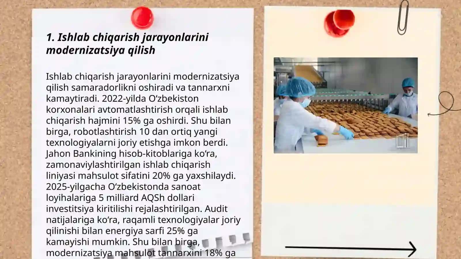 Ishlab chiqarish jarayonlarini modernizatsiya qilish 3