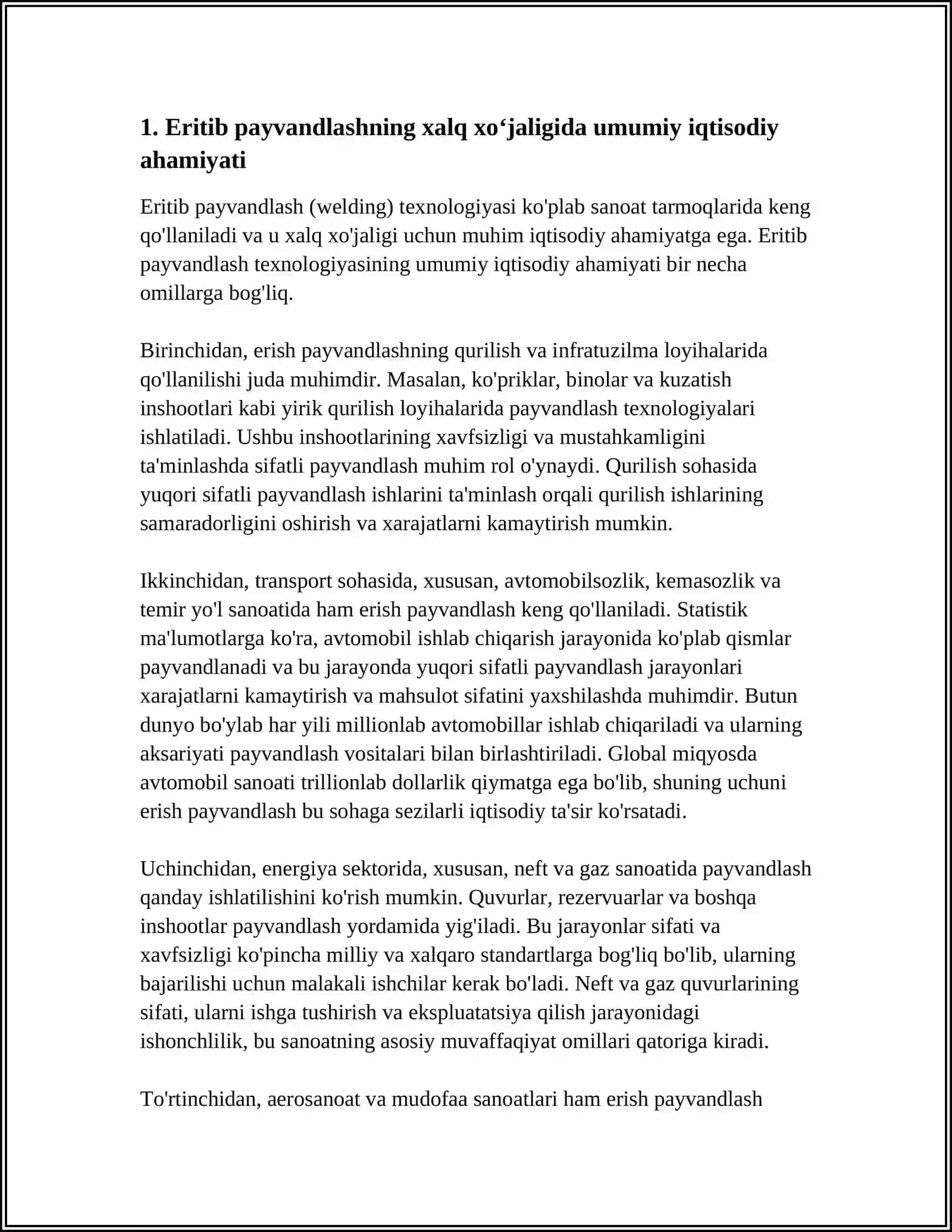 ERITIB PAYVANDLASHNING XALQ XO’JALIGIDA TUTGAN O’RNI 3