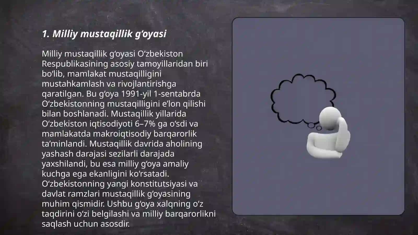 Оzbekistonning oziga xos istiqlol va taraqqiyot yo`li 3