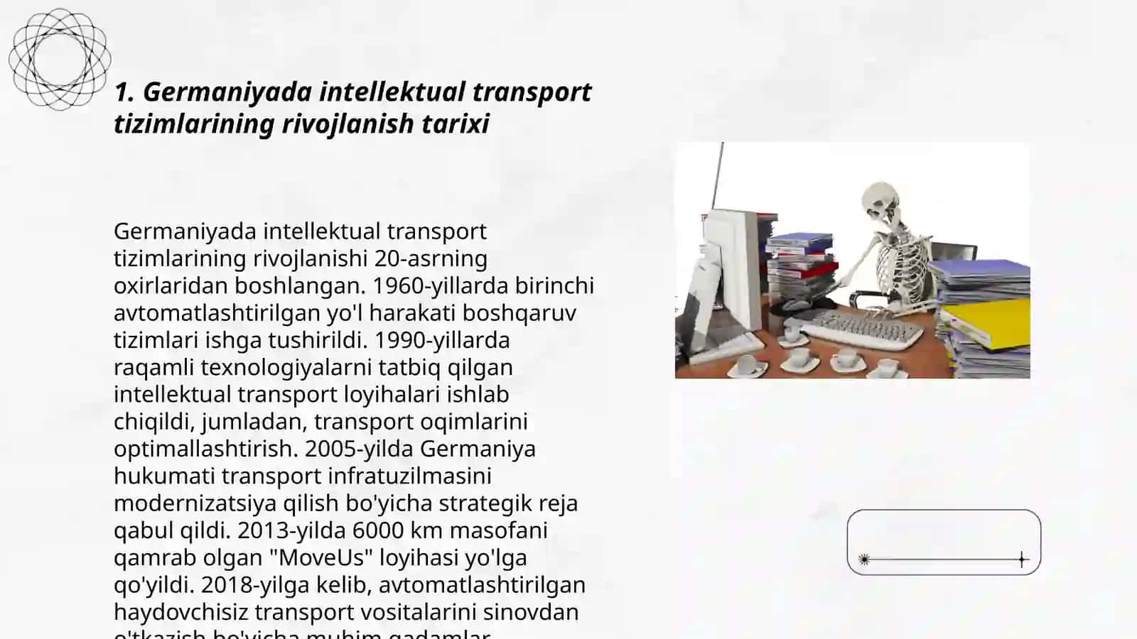 Intellektual transport tizimlarini oʻrganishda Germaniya tajribasi 3