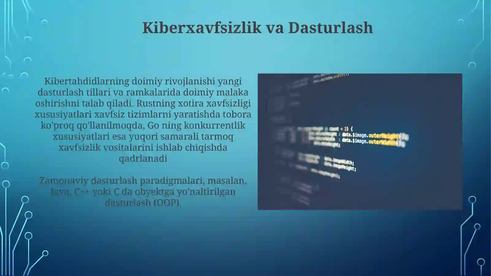 Kiberxavfsizlik va Dasturlash 3