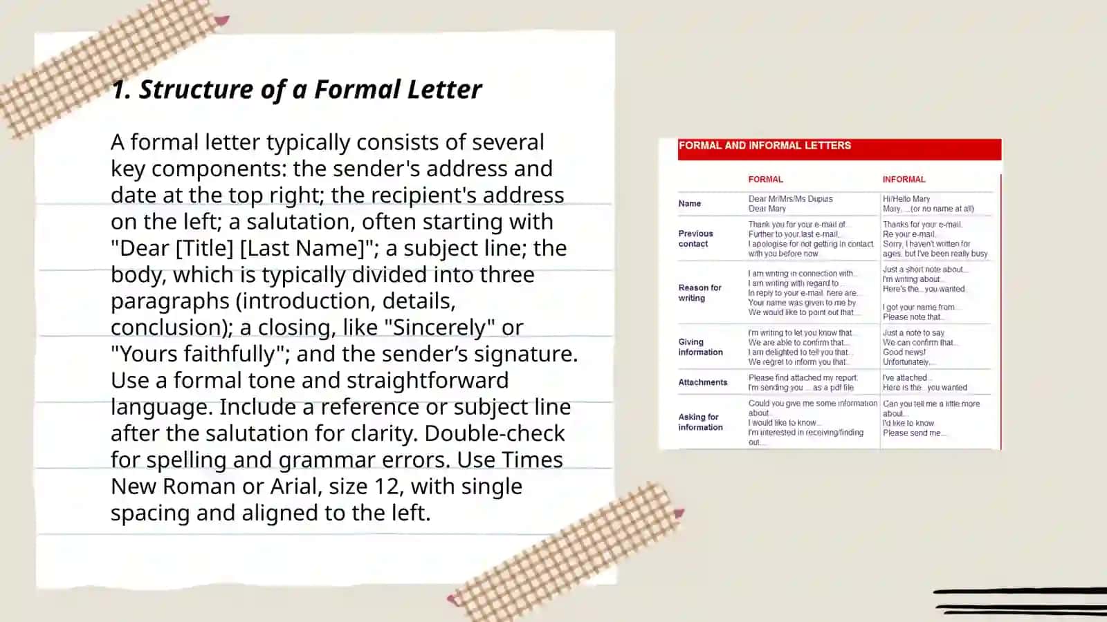 Formal letters and emails 3