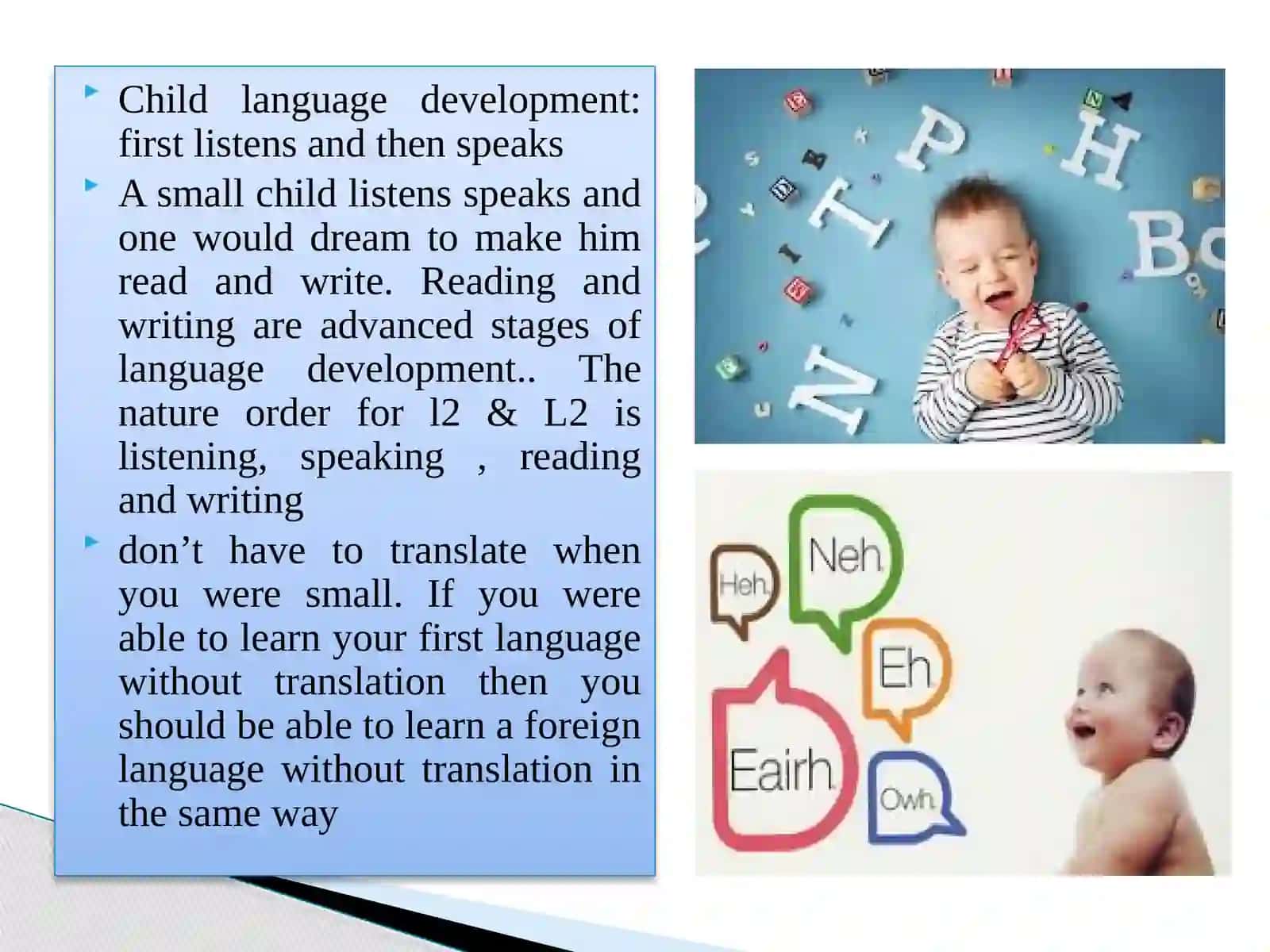 First/Second Language Acquisition 3