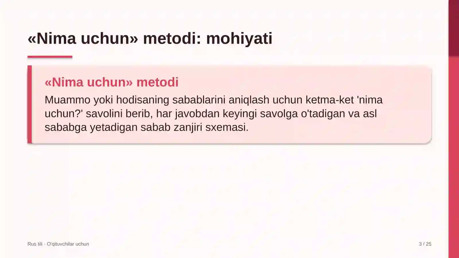 rus tili darslarida nima uchun metodidan foydalanish 5231 3