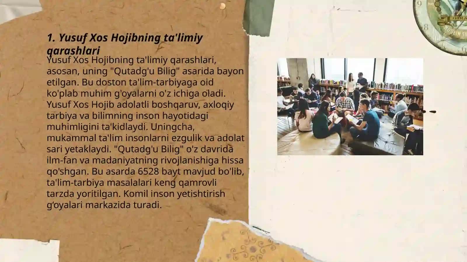 Yusuf xos Hojib, Mahmud Qoshg'ariy, Ahmad Yugnakiylarning ta'limiy -axloqiy qarashlari 3