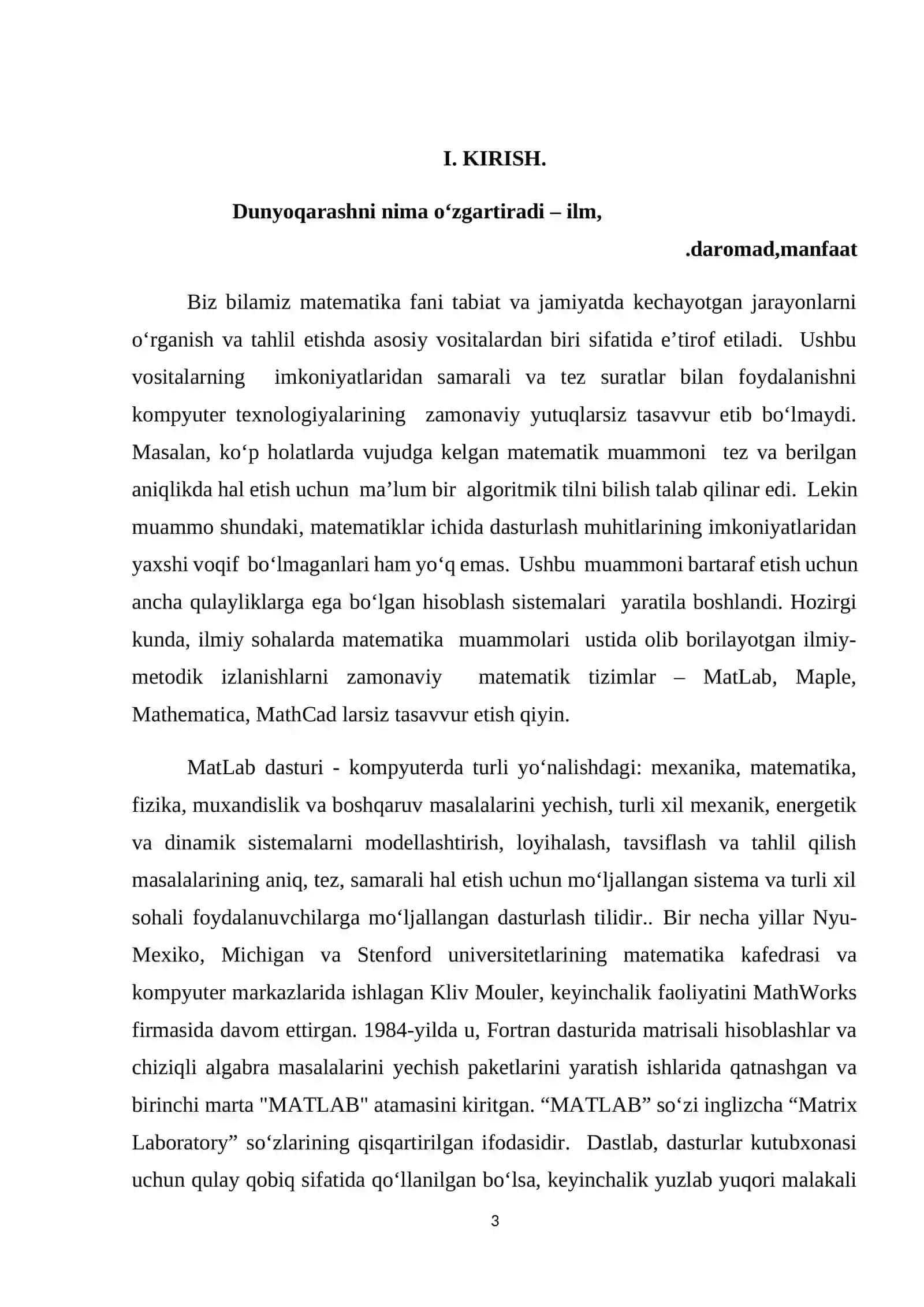 Issiqlik tarqalish tenglamasi uchun chegaraviy masalani Fur’e usuli bilan yechish. Bir jinsli bo`lmagan parabolik tenglama uchun chegaraviy masalalarni yechish. Issiqlik tarqalish tenglamasi uchun 3-chegaraviy masalani Fur’e usuli yordamida yechish 3