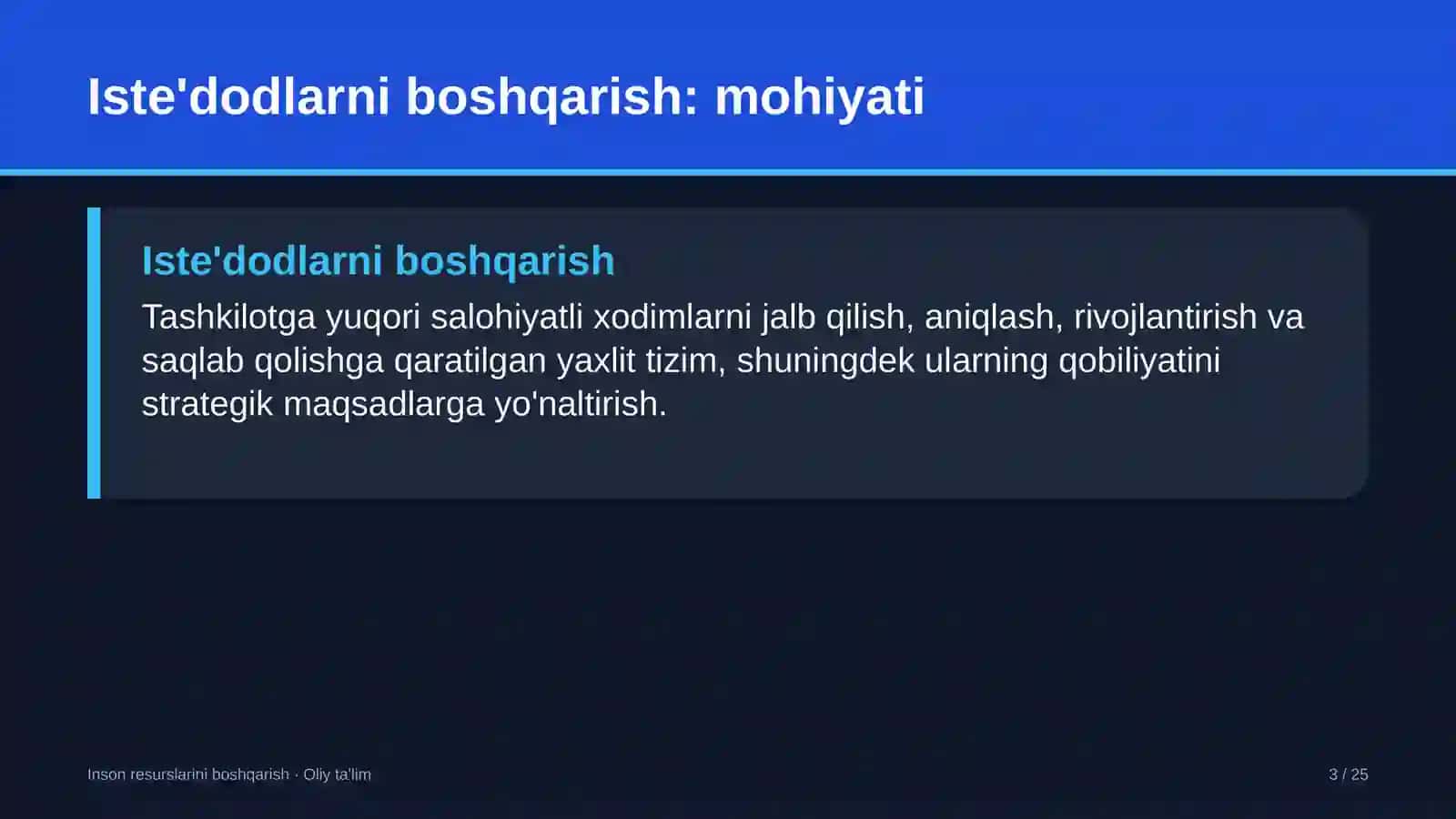 Bojsiz savdo do'konlarida iste'dodlarni boshqarish 3
