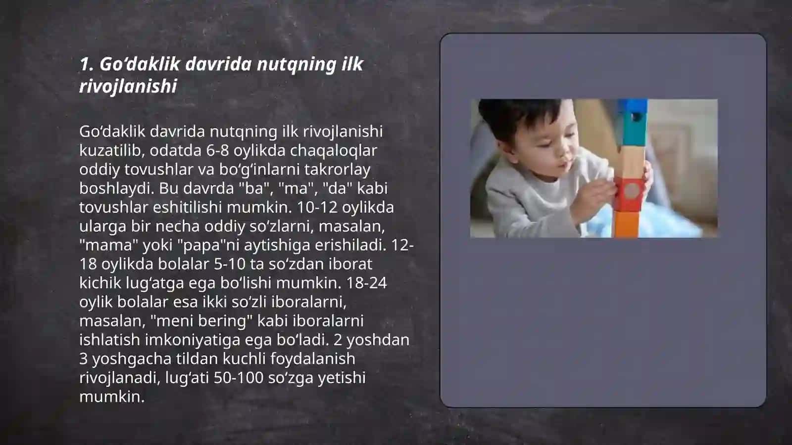 Go’daklik davrida muloqot va nutqning rivojlanishi 3