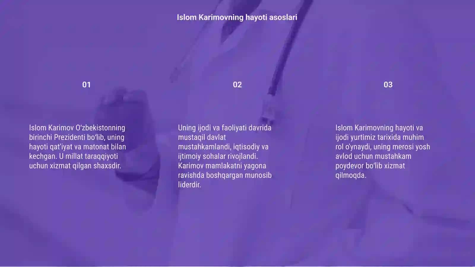 Islom Karimov hayoti va ijodi haqida 3
