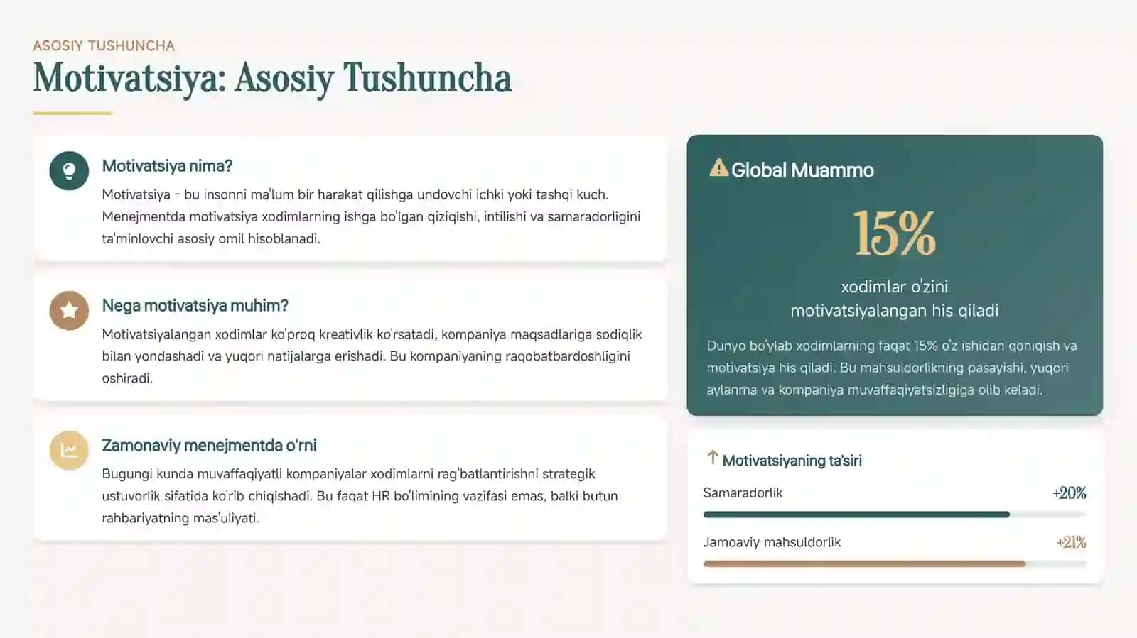 Menejmentda Motivatsiya va Xodimlarni Rag'batlantirish 3