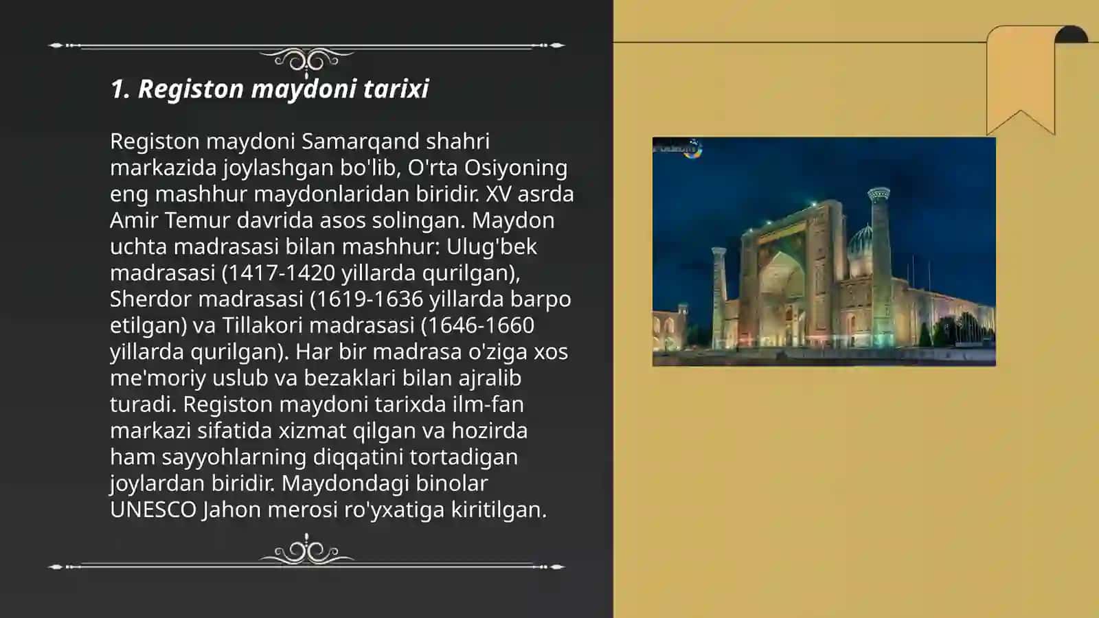 Registon maydoni tarixi 3