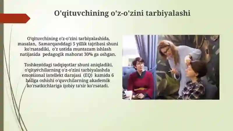 Oʻqituvchi faoliyatida muomala madaniyati va psixologiyasi 3