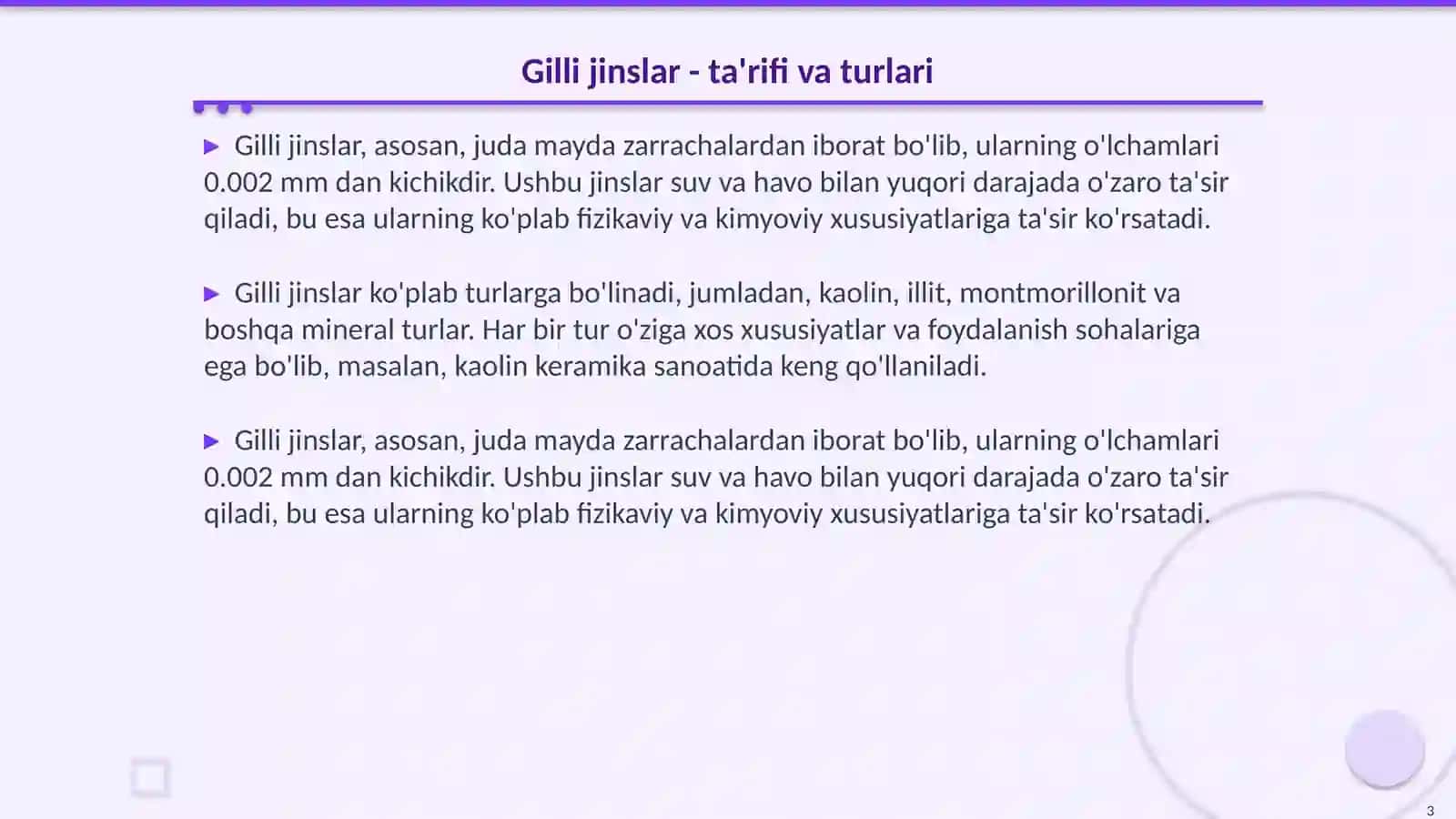 Gilli jinslar 3