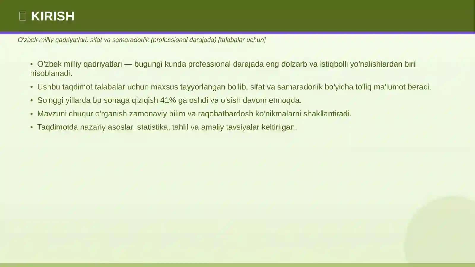 PROFESSIONAL TAQDIMOT • 2026 3