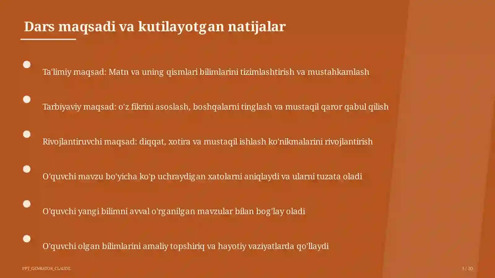 Matn va uning qismlari (3-sinf) 3