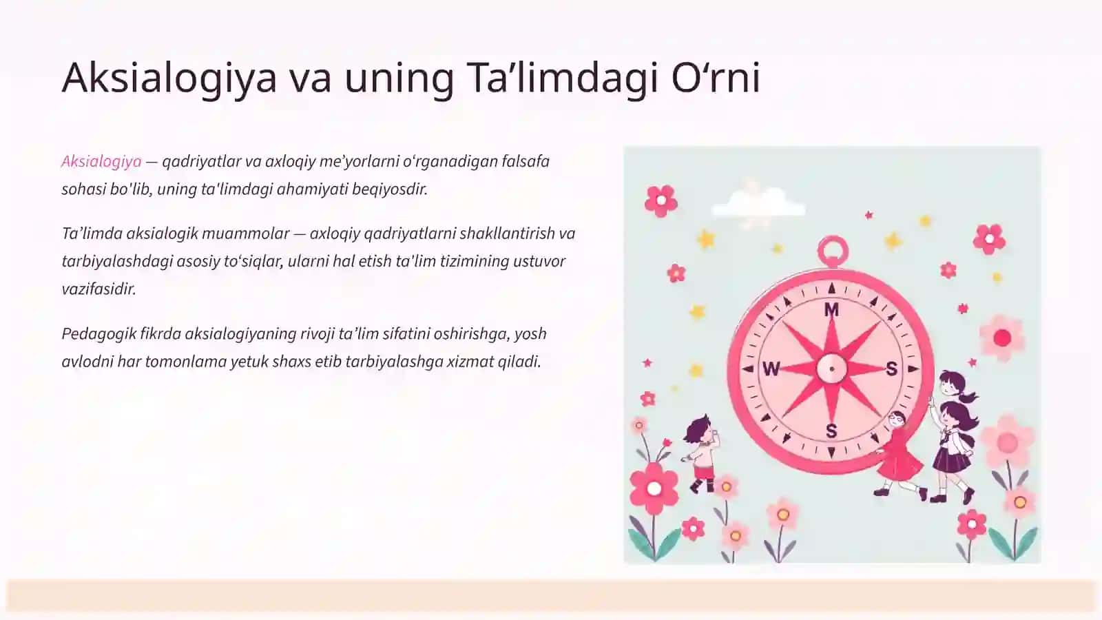 Asosiy Aksialogik Muammolar va Ularning Pedagogik Fikrlari Taraqqiyotidagi Rivoji 3