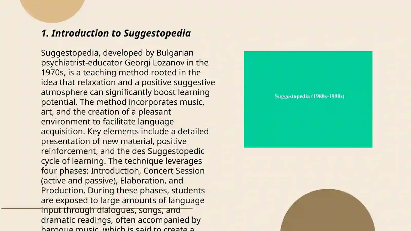 Suggestopedia 3