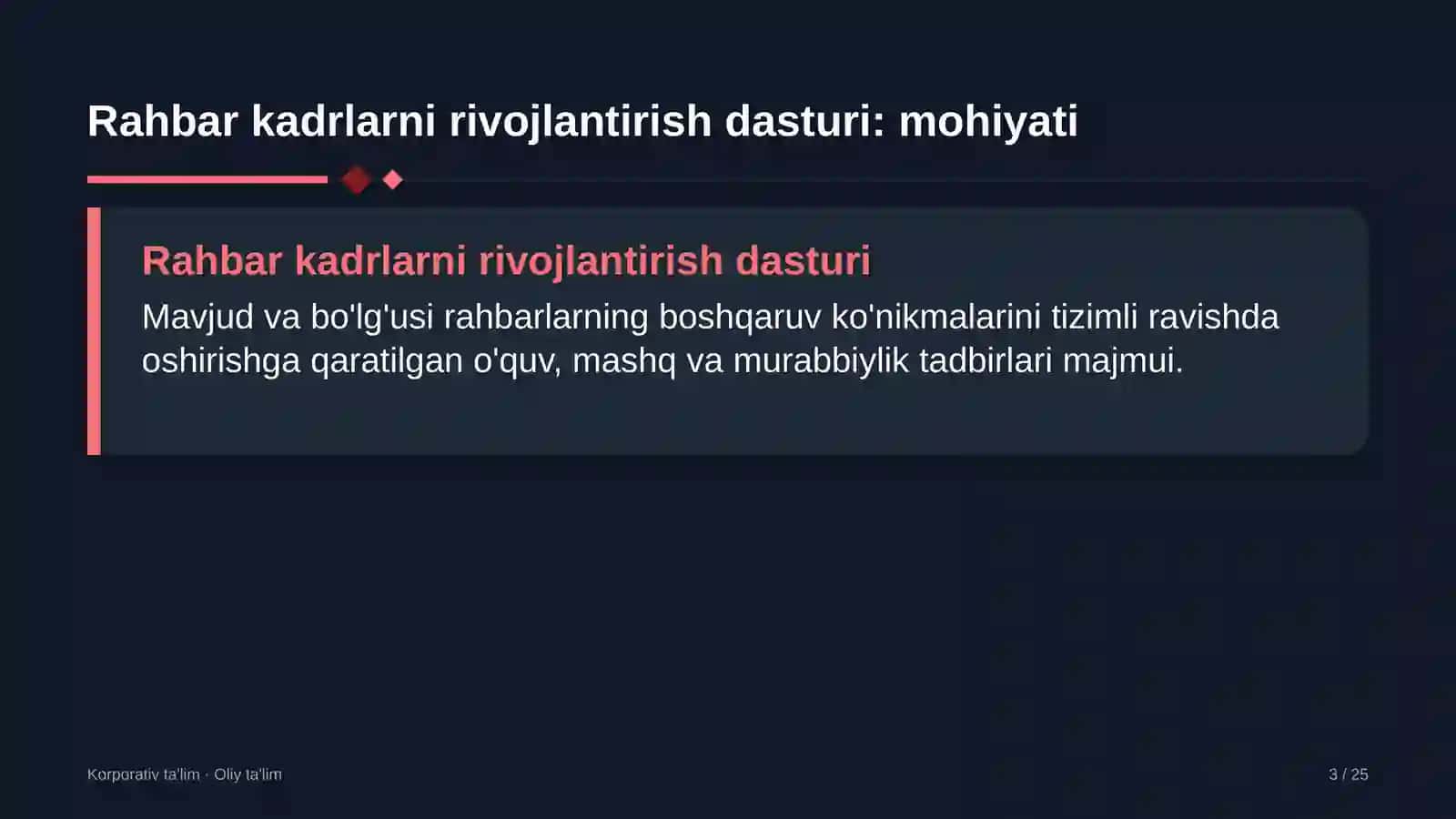 qozonxonalarda rahbar kadrlarni rivojlantirish dasturi 9999 3