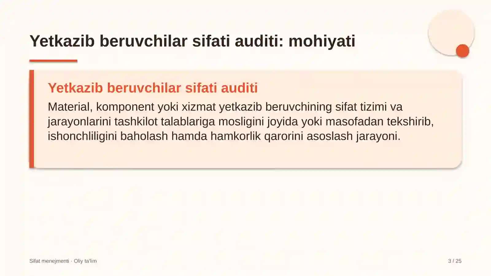 Bolalar tovarlari do'konlarida yetkazib beruvchilar sifatini auditdan o'tkazish 3