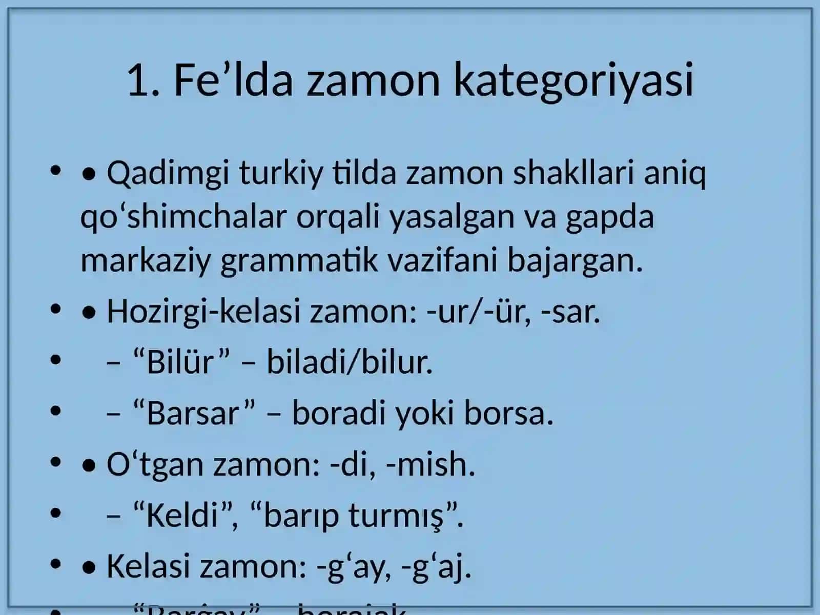 Feʼl (Qadimgi turkiy tilda) 3