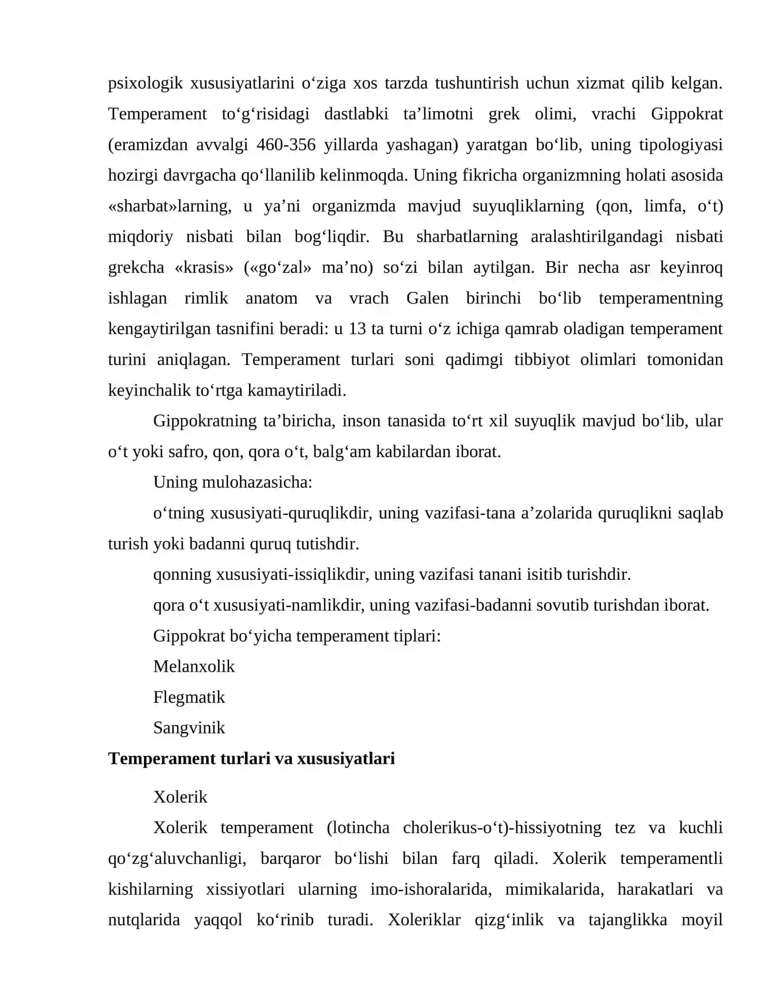 Temperament va kasbni egallash masalalari 3