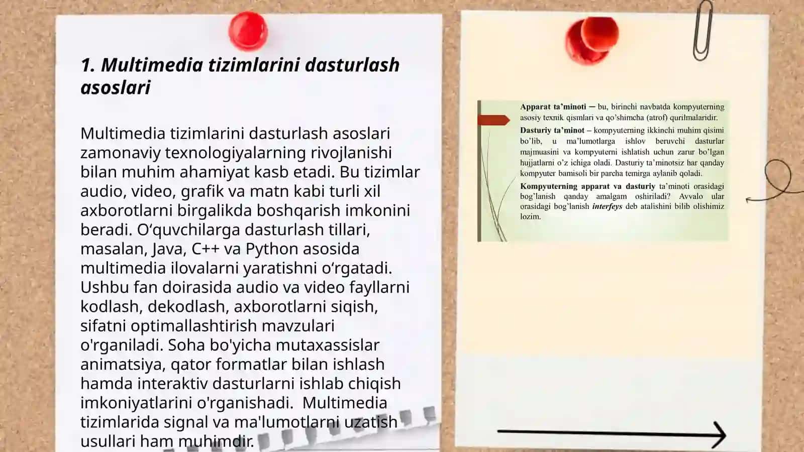 Multimedia tizimlarini dasturlash asoslari 3