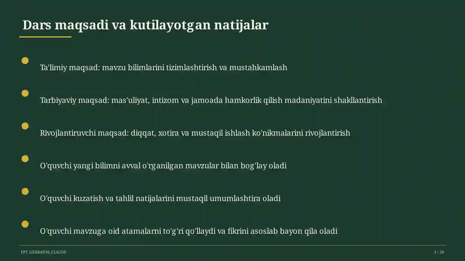 Insho yozish metodikasi: esse va maqola (11-sinf) 3
