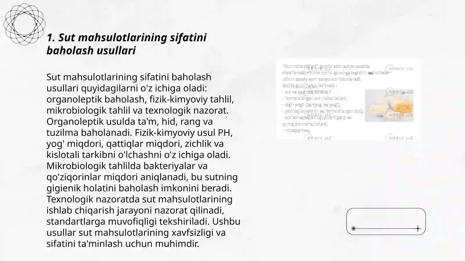 Sut mahsulotlari ustida olib borilgan tadqiqot 3