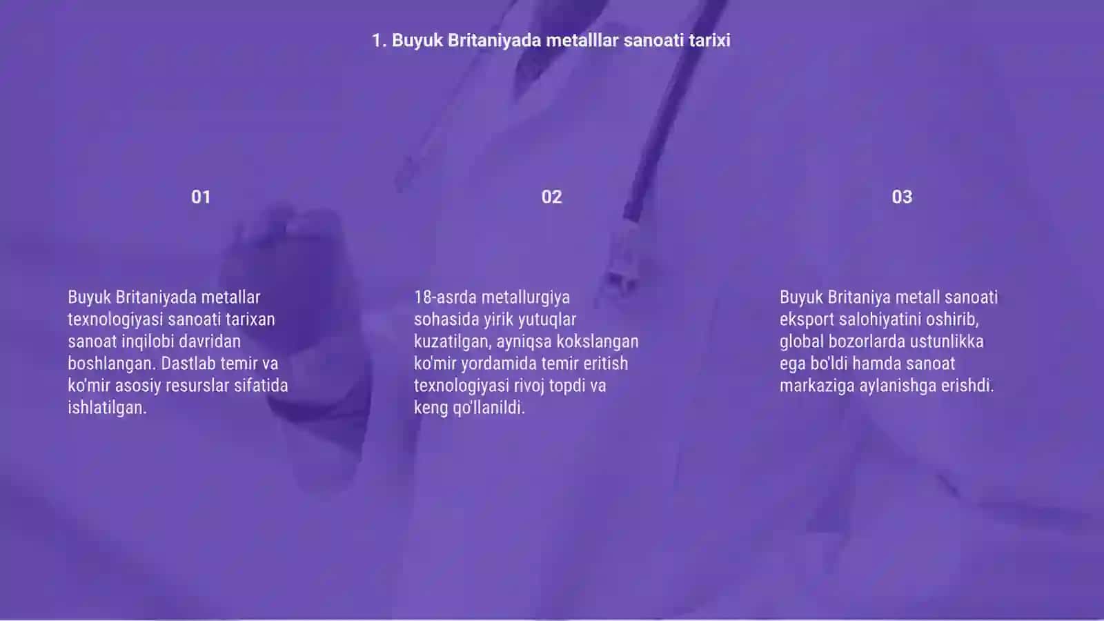Buyuk Britaniya metallar texnologiyasi 3