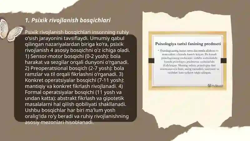 Z.Freydning klassik psixoanalizida psixik rivojlanish masalasi. Bolalar psixoanalizi 3