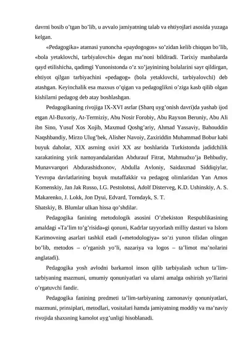 Pedagogika fanining predmeti 3
