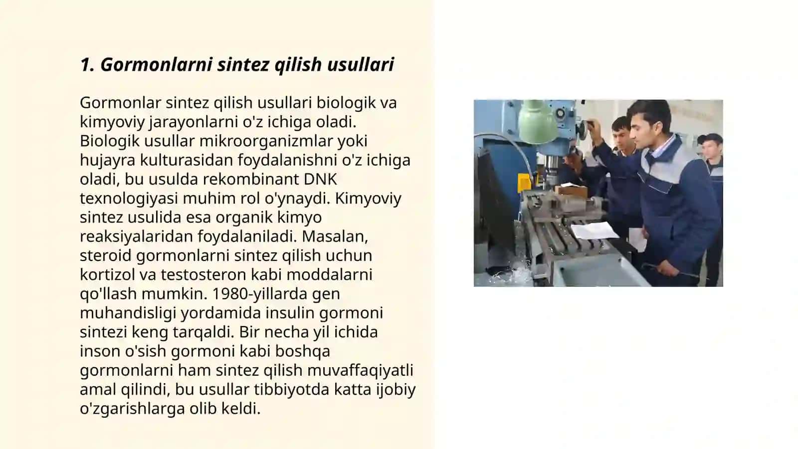 Gormonlarni olish texnalogiyasi 3