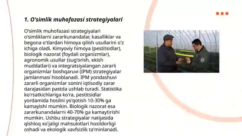 O'simlik muhofazasi strategiyalari 3