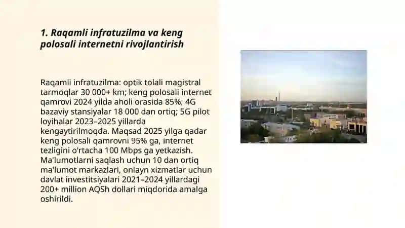 O'zbekistonda ijtimoiy-iqtisodiy sohalarni innovatsion rivojlantirish va raqamlashtirish odimlari 3