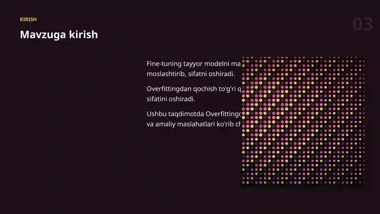 MODELLARNI SOZLASH (FINE-TUNING) 3