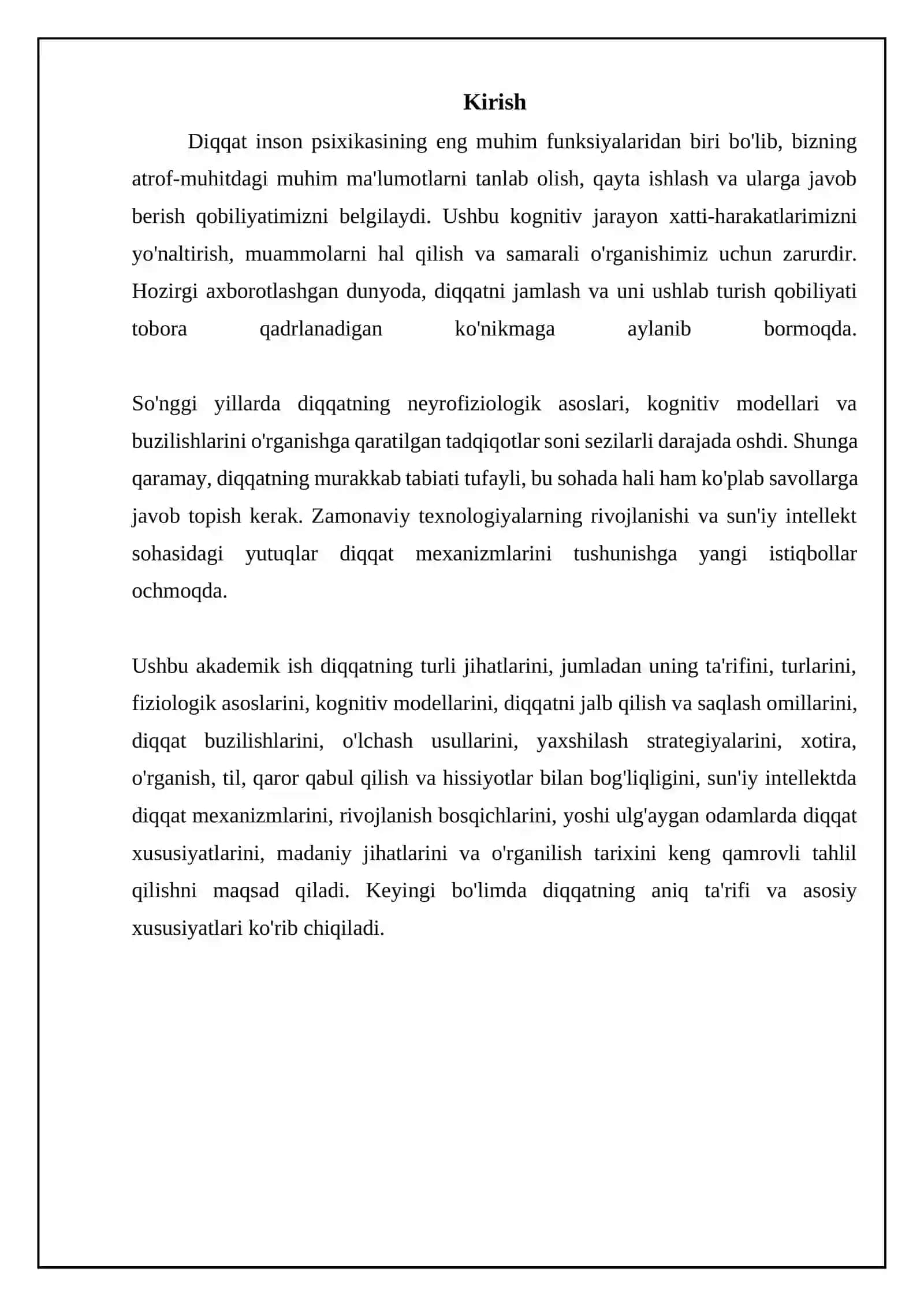 Diqqat Haqida Tushuncha 3