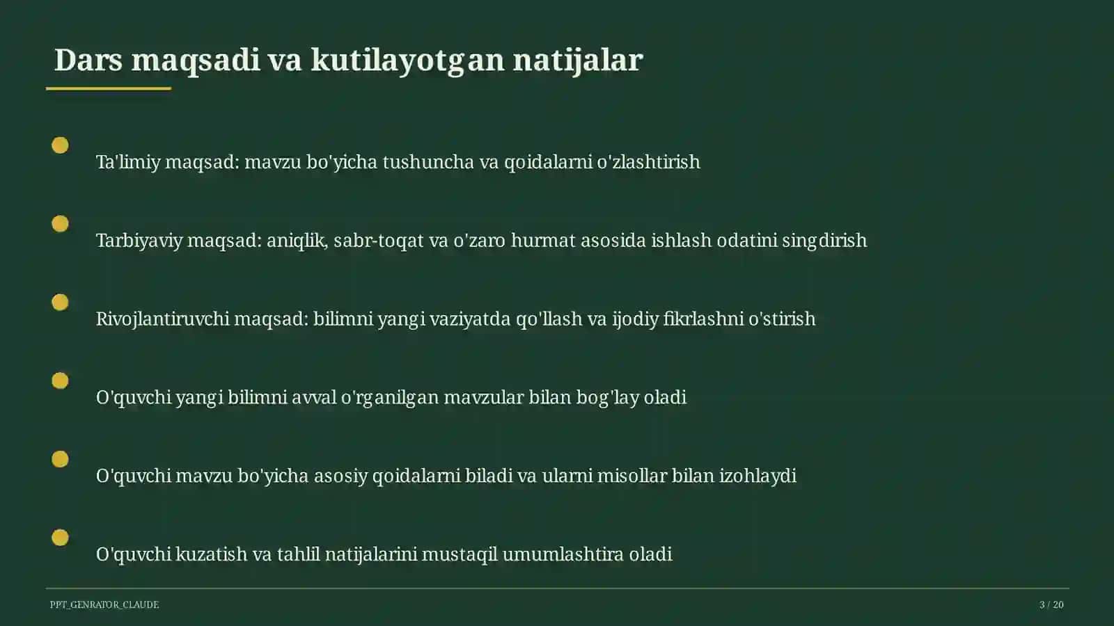 O'zbek tilining davlat tili sifatidagi mavqei (11-sinf) 3